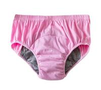 Ropa Interior De Incontinencia For Mujeres Mayores 100% Algodón Bragas A Prueba De Fugas For Adultos Bragas A Prueba De Fugas Pañales De Tela (Color : Red, Size : XXXL/XXX-Large)