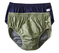 Ropa interior de incontinencia para adultos, unisex, a prueba de fugas, lavable, reutilizable, de algodón puro, fugas de vejiga de flujo pesado (color 2 piezas-c, XXXL)