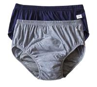 Ropa interior de incontinencia para adultos, unisex, a prueba de fugas, lavable, reutilizable, de algodón puro, fugas de vejiga de flujo pesado (color 2 piezas-d, XXXL)