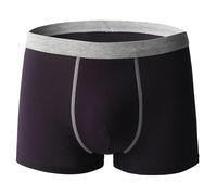 Ropa interior de incontinencia para hombre, absorbente, neutralización de olores, a prueba de fugas, lavable, reutilizable, de algodón (morado A, 5XL)