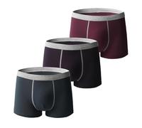 Ropa interior de incontinencia para hombre, calzoncillos absorbentes de neutralización de olores, a prueba de fugas, lavables y reutilizables de algodón (3 piezas-J, XL)