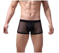 Ropa Interior de Malla para Hombres Deportes Cintura Media Hombres Ocio Ropa Interior Sexy Íntimos Transpirables Lencería Mujer Sexy Grandes