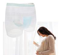 Ropa interior de maternidad desechable de bragas de hospital Ropa interior lavable postparto de recuperación de sección C (5 piezas,S)
