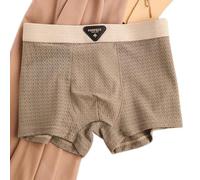 Ropa interior de perfil bajo para hombre con acabado de seda de hielo y relación equilibrada de nailon y elastano para capas sin costuras (XXL caqui)