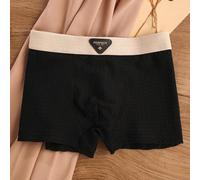 Ropa interior de perfil bajo para hombre con acabado de seda de hielo y relación equilibrada de nailon y elastano para capas sin costuras (XXL negro)