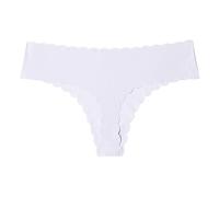 Ropa Interior de Tanga elástica de algodón cómoda y para Mujer, Tangas de algodón para Mujer, Ropa Interior de Bikini de Cintura, Tanga de Fitness Faja para Vestidos Ropa Tallas Grandes (White, XS)