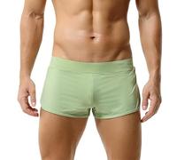 Ropa interior deportiva para hombre, calzoncillos tipo bóxer para hombre, antisudor, transpirables, verde, XXL