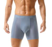 Ropa interior deportiva para hombre, calzoncillos tipo bóxer para hombre, antisudor, transpirables, Z01azul claro, 5XL