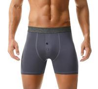 Ropa interior deportiva para hombre, calzoncillos tipo bóxer para hombre, antisudor, transpirables, Z02gray, 3XL