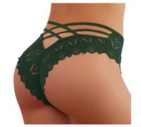 Ropa Interior Encaje Floral para Mujer Bragas Bikini Sin Breve