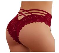 Ropa Interior Encaje Floral para Mujer Bragas Bikini Sin Breve