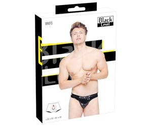 Ropa interior erótica de cuero y látex para mujer marca Black Level Lack H.Slip S