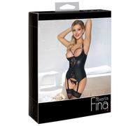 Ropa interior erótica de cuero y látex para mujer marca Cotelli Bondage Strapshemd 80B/M