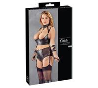 Ropa interior erótica de cuero y látex para mujer marca Cottelli Hebe Set Bondage 95F/2XL