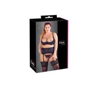 Ropa interior erótica de cuero y látex para mujer marca Cottelli Hebe Straps 90D/XL