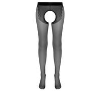 Ropa interior erótica de cuero y látex para mujer marca Cottelli RAJSTOPY CROTCHLESS TIGHTS 3