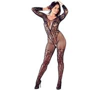 Ropa interior erótica de cuero y látex para mujer marca MANDY MYSTERY KOMBINEZON CATSUIT LONG SLEEVES S-L
