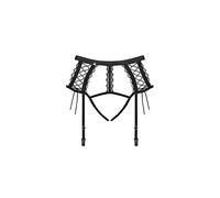 Ropa interior erótica de cuero y látex para mujer marca OBSESSIVE GARTER & STOCKINGS OBSESSIVE - BRAVELLE GARTER BELT L/XL