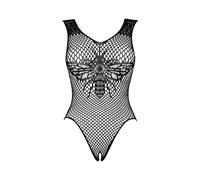 Ropa interior erótica de cuero y látex para mujer marca OBSESSIVE LINGERIE Obsessive Lingerie: B134 sexy body in microfibra aperto all'inguine