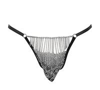 Ropa interior erótica para hombre de encaje para hombres ropa interior transparente sexy transparente ropa interior gay transpirable tanga calzoncillos ropa interior deportiva Clubwear 2025, Negro