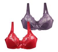 Ropa interior femenina 36/80 38/85 40/90 42/95 44/100 46/105 sujetador de copa sexy de encaje para mujer, lencería de tallas grandes cosas, H, 100F