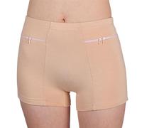Ropa Interior Femenina con Bolsillo Secreto Bragas 2 Packs Boxers de Viaje Anti Carteristas Calzoncillos con Bolsillo Secreto (Color : Beige, Size : M)
