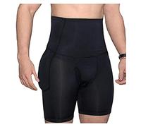 Ropa interior for hombres Pantalones cortos con control de barriga Hombres Levantador de glúteos Fajas Pantalones cortos Cintura alta Adelgazante Body Shaper Faja del vientre Fitness Entrenamiento Bod