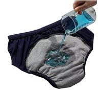 Ropa Interior For Incontinencia Calzoncillos Bragas De Algodón Reutilizables For Adultos Bragas Control A Prueba Fugas For Ancianos Hombres Y Mujeres Con Discapacidad (Color : Blue, Size : L/Large)