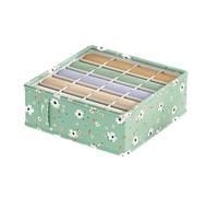 Ropa interior gabinete cajón organizador calcetines ropa caja de almacenamiento ropa(Green20 Grids)
