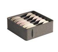 Ropa interior gabinete cajón organizador calcetines ropa caja de almacenamiento ropa(Grey6 Grids)