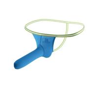 Ropa Interior Hombre Boxer - Elefante Tronco Ropa Interior para Color Sólido Sexy Transpirable Cinturón Delgado Tanga de Tiro Bajo (Blue M)