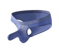 Ropa Interior Hombre Slip - Intimo Sexy A Triangolo A Vita Bassa con Filo Sottile In Seta Di Ghiaccio Da Uomo (Blue S)