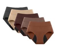 Ropa interior moldeadora con control de abdomen para mujer, cintura alta, algodón suave, sin costuras, moldeadora, cobertura completa, adelgazante, 5 piezas-A, XS