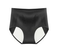 Ropa Interior Mujer 2026 Bragas Menstruales Mujer Con Salida Lateral, Ropa Interior, TRES Ampliadas En La Ropa Interior Periódica Bragas Abdomen Camino Sin Costuras, Negro , M