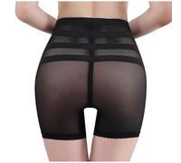 Ropa Interior Mujer 2026 Cintura Alta Encaje Levantamiento de Pos de Postparto Shaping Slip, Transpirable Fuera Al Abdomen Calzoncillos Panties Seamless Algodón Bragas 2026 Para Mujeres, Negro , XL