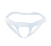 Ropa interior para hombre, 1/2 pieza de braguitas elevadoras con soporte de anillo de abultamiento para mayor confianza y ajuste cómodo, ropa íntima para hombres (blanco)