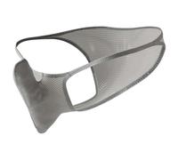 Ropa interior para hombre, color liso, elástico, abiertos por delante, sexy, tanga en T, ropa interior, tanga fina lisa de verano, traje de baño, bikini, braguitas cortas, gris, XL
