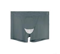 Ropa interior para hombre, paquete de 3 trajes de baño de seda de hielo con malla transparente, soporte delgado convexo en U, tela elástica transpirable, para hombres que buscan comodidad ligera (gris