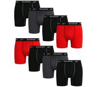Ropa interior para hombres de Reebok - Tamao de calzoncillos de rendimiento (8 paquete) Gran Blackredgrey
