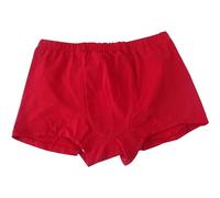 Ropa interior para incontinencia masculina, absorbencia regular para incontinencia urinaria lavable, bragas para incontinencia urinaria para personas mayores Alta absorción de agua,Rojo,XXL