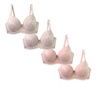 Ropa interior para mujer 36/80 38/85 40/90 42/95 44/100 46/105 BCDEF Copa sujetador con aros sujetador sexy de encaje para mujer lencería talla grande lencería rojo, N, 90C