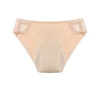 Ropa interior para mujer, bragas menstruales a prueba de fugas, 4 bragas menstruales a prueba de fugas, bragas menstruales negras para niñas y adolescentes, rosa claro, L