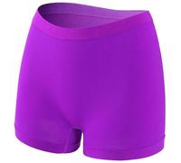 Ropa interior para mujer, sin costuras, cobertura completa, calzoncillos elásticos suaves para mujer, organizador de ropa interior sostenible, morado, 3XL
