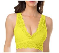 Ropa Interior Para Percha En La Espalda Bustiers Mujer, amarillo, XXL