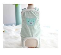 Ropa Interior para Prevenir El Acoso A Perros Domésticos Perras Pequeñas Y Medianas Pañal Fisiológico con Tirantes Ajustables(Avocado Bear,L)