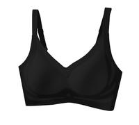 Ropa interior Para Todos Los Días Sexy Sujetador Soporte Clásico Entrenamiento Espalda Sin Respaldo Elástico Transpirable Deporte Sujetador Cómodo Push-Up Elegance Lencería Anti-Afalto, Negro , XL