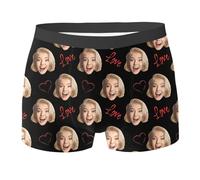 Ropa Interior Personalizada con Cara Personalizada para Hombres Ropa Interior Personalizada para Novios Calzoncillos Molones Hombre
