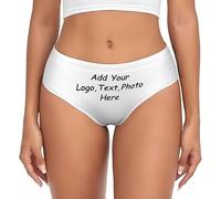 Ropa interior personalizada para mujer, con texto en la foto, regalo personalizado para el día de San Valentín, día de la madre, Estilo-17, Large