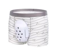 Ropa interior postcircuncisión for niños, calzoncillos bóxer de algodón con copa protectora for la recuperación y el cuidado diario.(Grey,Large)