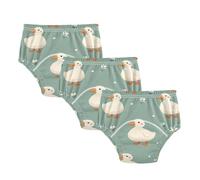 Ropa interior reutilizable para niñas pequeñas, diseño de dibujos animados mágicos de pato, para ir al baño